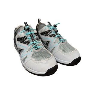 Nevados‎ Cayenne Vent Shoe Gray Aqua Women's 7.5M Slip On Bungee Hiking Sneaker